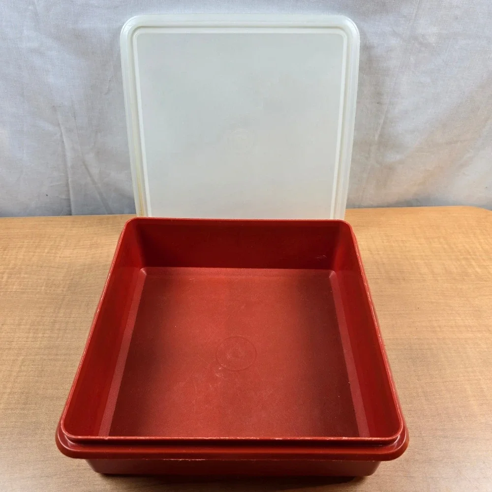 Tupperware Snack Brownie Storage 9x9x3